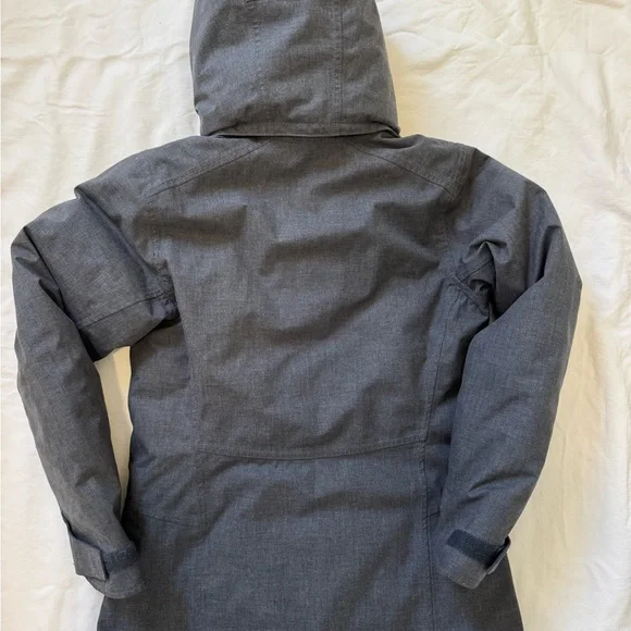 Nau Women's Charcoal Hooded Down Ski Jacket S RN 119269 - Picture 3 of 13